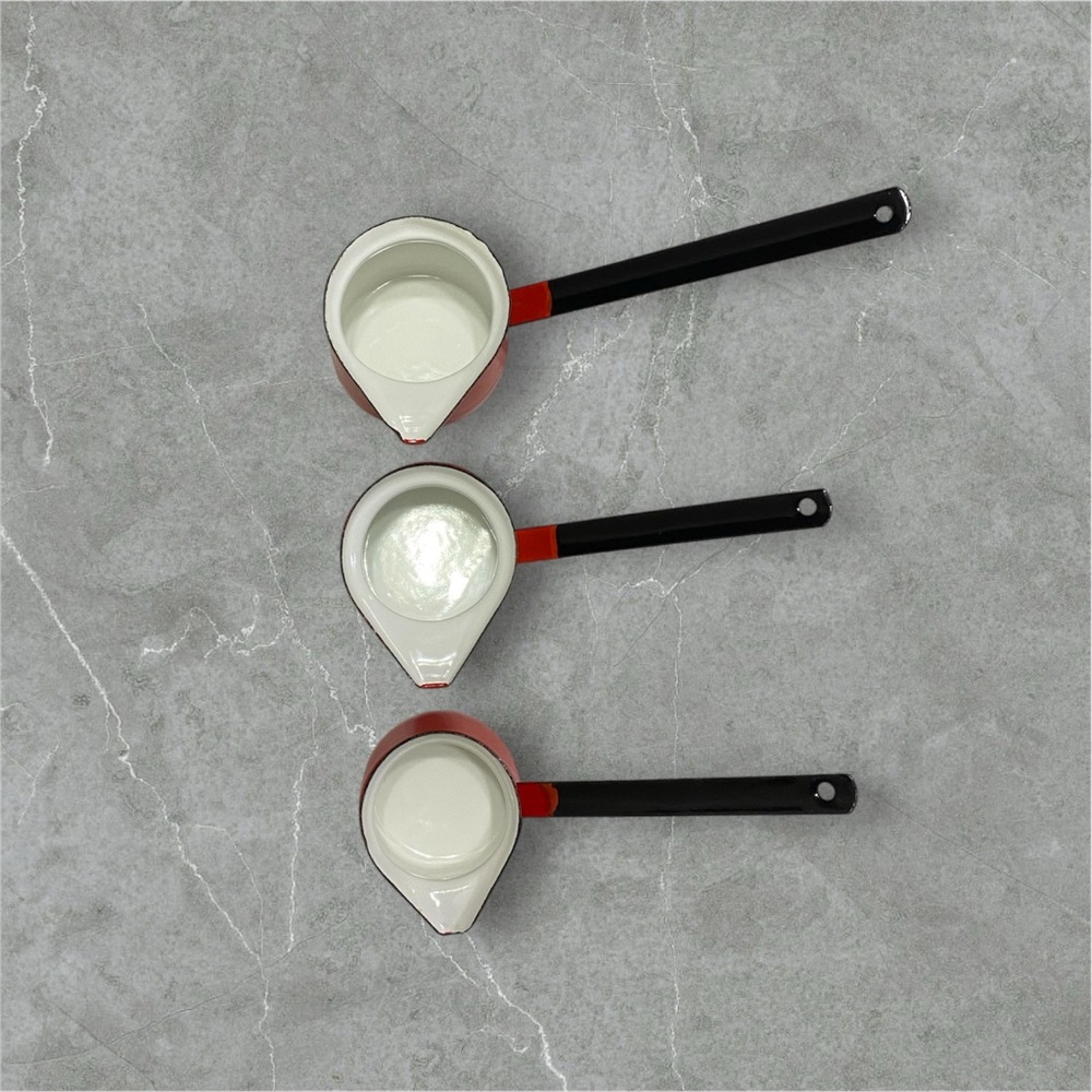 Enamelware measuring ladles - Picture 3 of 5